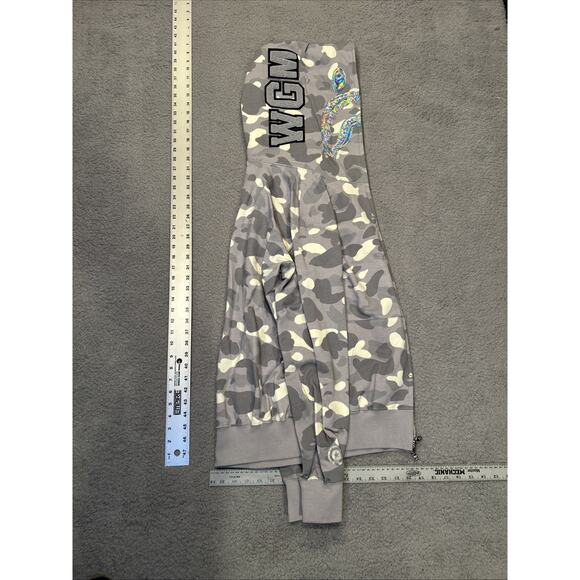 Men’s A Bathing Bape Hoodie Full Zip Camo Lite Gray Size US Medium With Tags - Picture 1 of 9